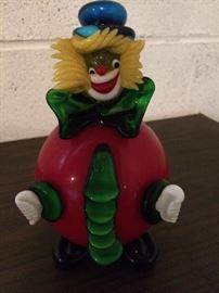 Murano glass clown