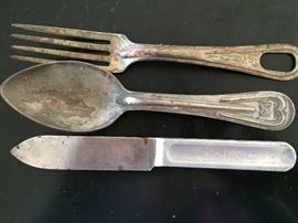 WW1 mess kit utensil set