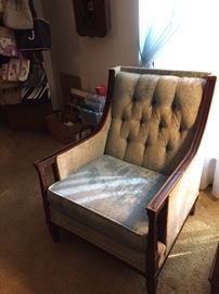 One of two matching chairs.