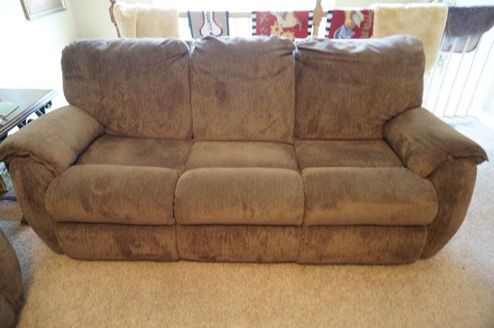 La-Z-Boy Sofas (2) with recliners on both end with matching recliner