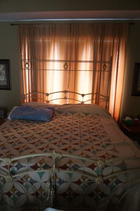 king size wrought iron bed