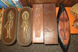 Wood Masks, Carvings, Unique, Africa, Asia, Indonesia, Ghana, Mali, Rare, West Africa, Wood Game, hand carved, Owari, Mancala, Instrument, Beads, Stones, Collectibles, Gifts