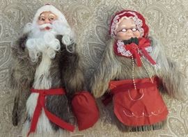 Huge Christmas Lot of decor, collectible ornaments, precious moments, disney, Looney Toons, Daffy duck, porky pig, Flintstones, Bird, Sylvester and Tweety, Bugs Bunny, Minnie Mouse, Mickey Mouse, plush, ceramic, snowman, gingerbread man, silver, swarovski, mini tree, santa claus, Mrs Claus, Santa tree topper, gold basket, lights, ornaments, balls, Lots of strings of lights, pine cones, decor, vintage, Rare Vintage Santa and Mrs Claus made from Reindeer fur from Norway, Norway Norweigian trolls ceramic, 