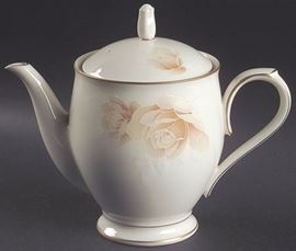 Noritake China Devotion - Full Set - Pattern Devotion was discontinued over 15 years ago. It is gorgous!! Service for 12 and almost two of every serving piece including covered casserole, two tier serving tray, all sizes of trays, salt and pepper, soup bowls, and more! Email for this to make offer! 