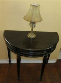 Half Moon Console Table with Drawer