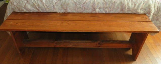 Wood Bed Bench