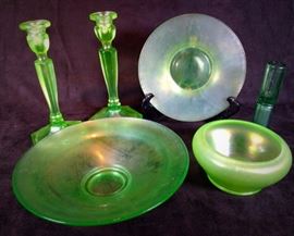 Fenton Florentine Iridescent Stretch Glass 