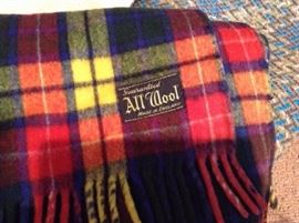 English All wool scarf or wrap