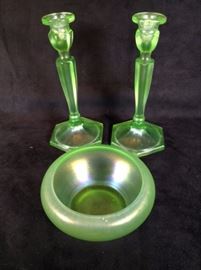 Fenton Stretch glass