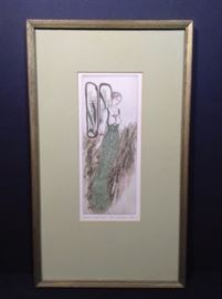 Limited Edition Colored Etching Wendy Thon 
