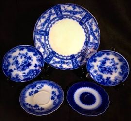 Grindley Johnson B.S English Antique Flow Blue