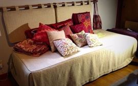 Day bed with Mola pillows and more