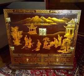  Lacquer Asian Cabinet 
