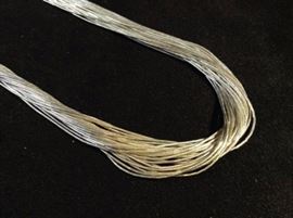 Sterling multi strand necklace