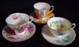 Vintage tea cups