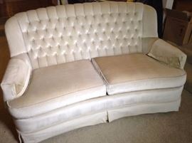 Upholstered love seat