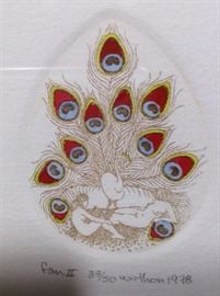 Fan 2 by Wendy Thon Intaglio