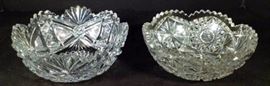 cut crystal bowls