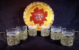 Russian Tea Glass Holders - "Ornament" Tea Glass Holder