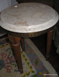 marble top lampstand
