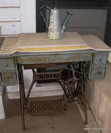 Antique sewing table for repurposing