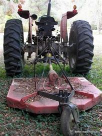 Massey Ferguson Diesel Tractor and Bush hog , working condition 
