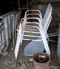 Metal chairs