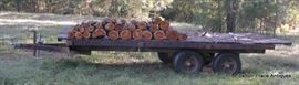 Trailer, wood deck 
