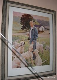 Malone Print of B Hardaway 111, Fox Hunting Legend