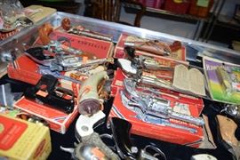 Flint Cap Guns, Kids Powder Horn, Hubley, More