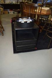 Painted Black Henderdon Night Stand