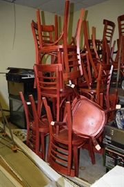 Chairs and bistro tables