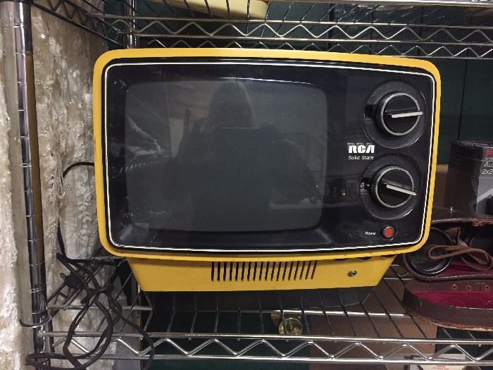 RCA Solid State Yellow TV