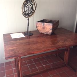 Heavy folding Desk/Table Beautiful wood