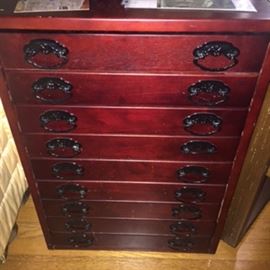 Small chest with iron handles