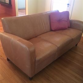  distressed Leather Sofa
