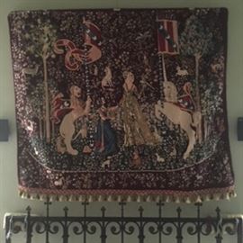 Lady & Unicorn Hand stitched Medici French Wool