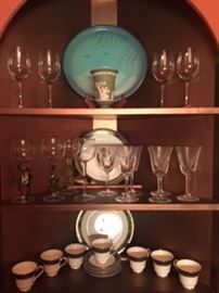 Royal Dalton & St Louis French Crystal service 6