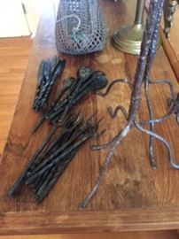 Iron Flatware/Candlesticks
