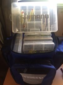 Shimano Fishing soft pack full of Shimano gear