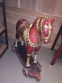 closer view of the second horse