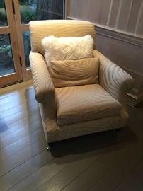one of a pair of custom chairs - 36"d x 36" h x 33"w $680 for the pair