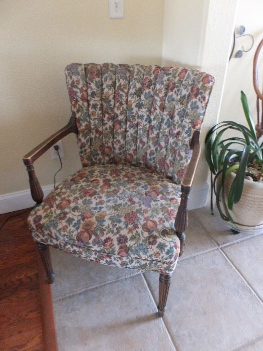 Ladies chair with hand coiled springs