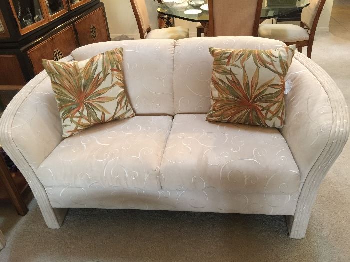 Loveseat with matching sofa