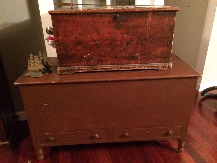 Two period blanket chests
