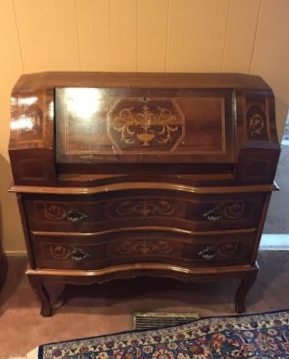 Antique Bombe chest/secretary desk