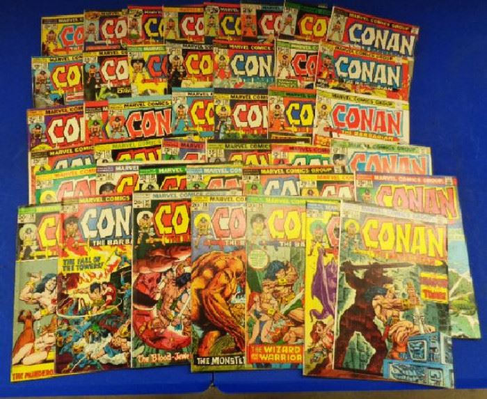 1970s Marvel Comics- "Conan the Barbarian" Issues 25-36 (two 27s), 38-67, 97-129
