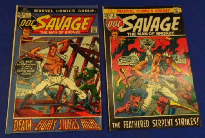 1970s Marvel Comics- "Doc Savage" Issues 1-2