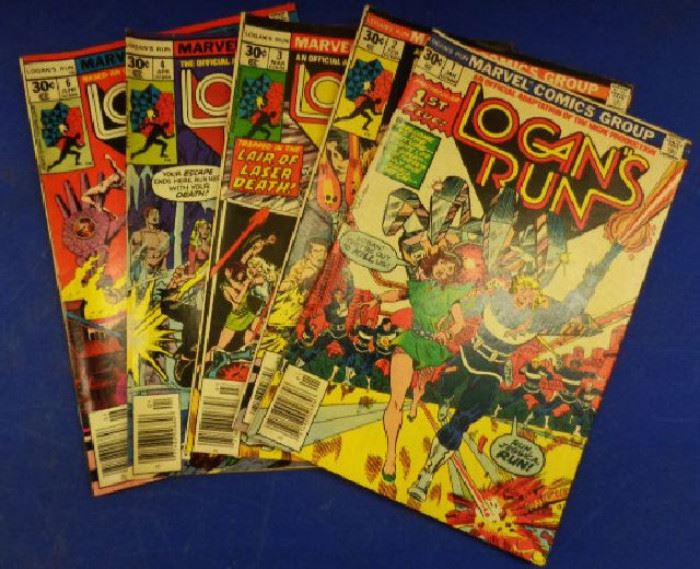 1970s Marvel Comics- "Logan's Run" Issues #1-4, 6