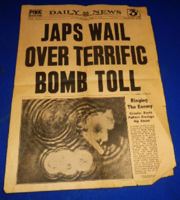 WWII-era Atomic Bomb Newspaper